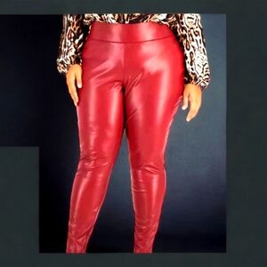 INC FAUX LEATHER LEGGINGS